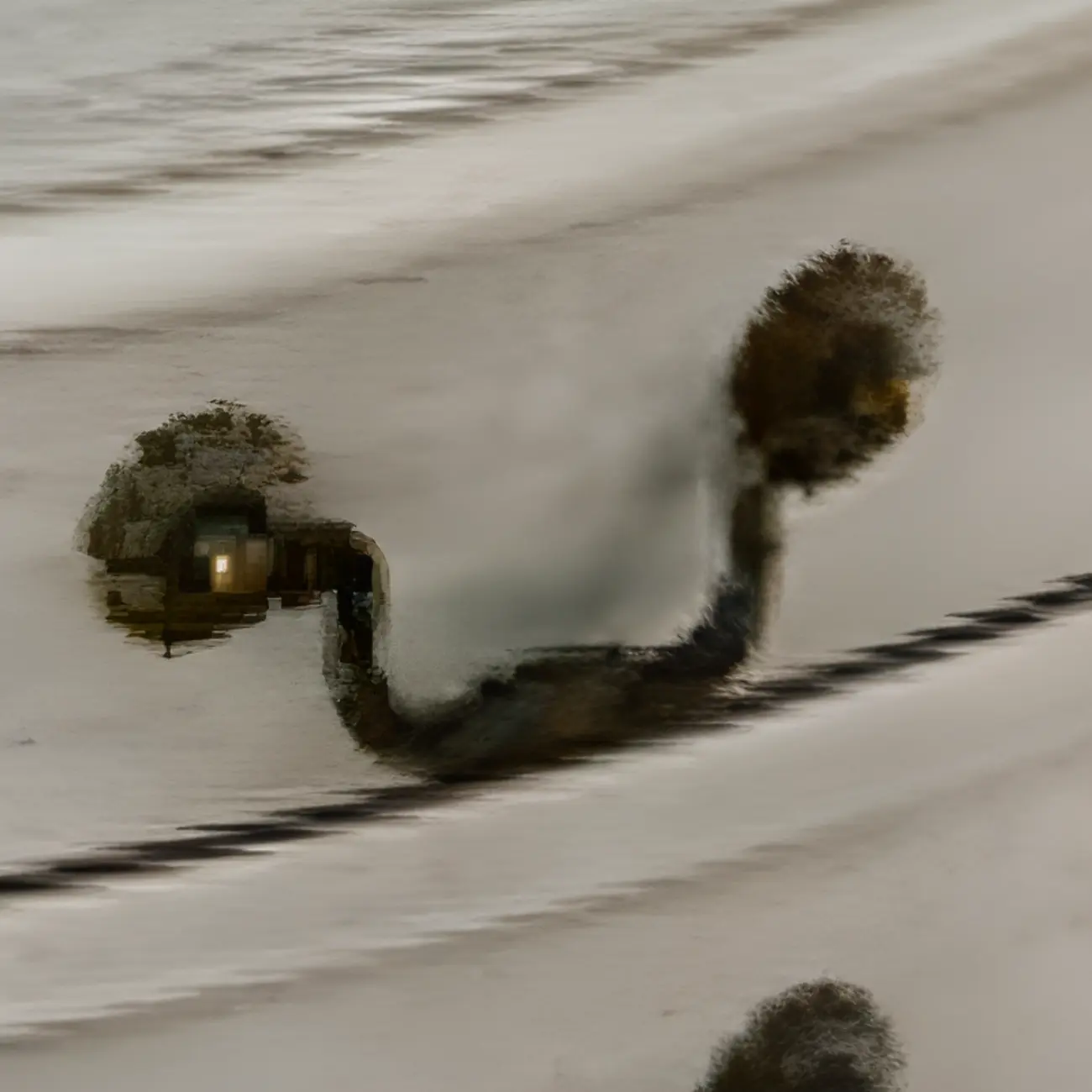 Elegant Brown Half Round Wood Console Table with Drawers