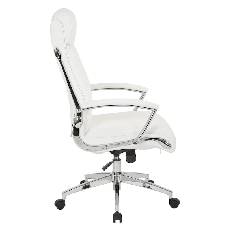 Work Smart Executive Faux Leather High Back Chair