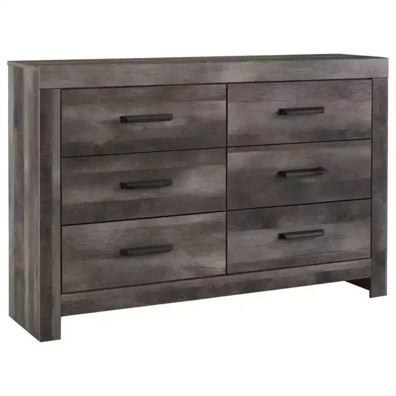 Wynnlow Dresser Gray - Signature Design by Ashley: Bedroom Furniture, Laminated Wood Composite, 6-Drawer Storage