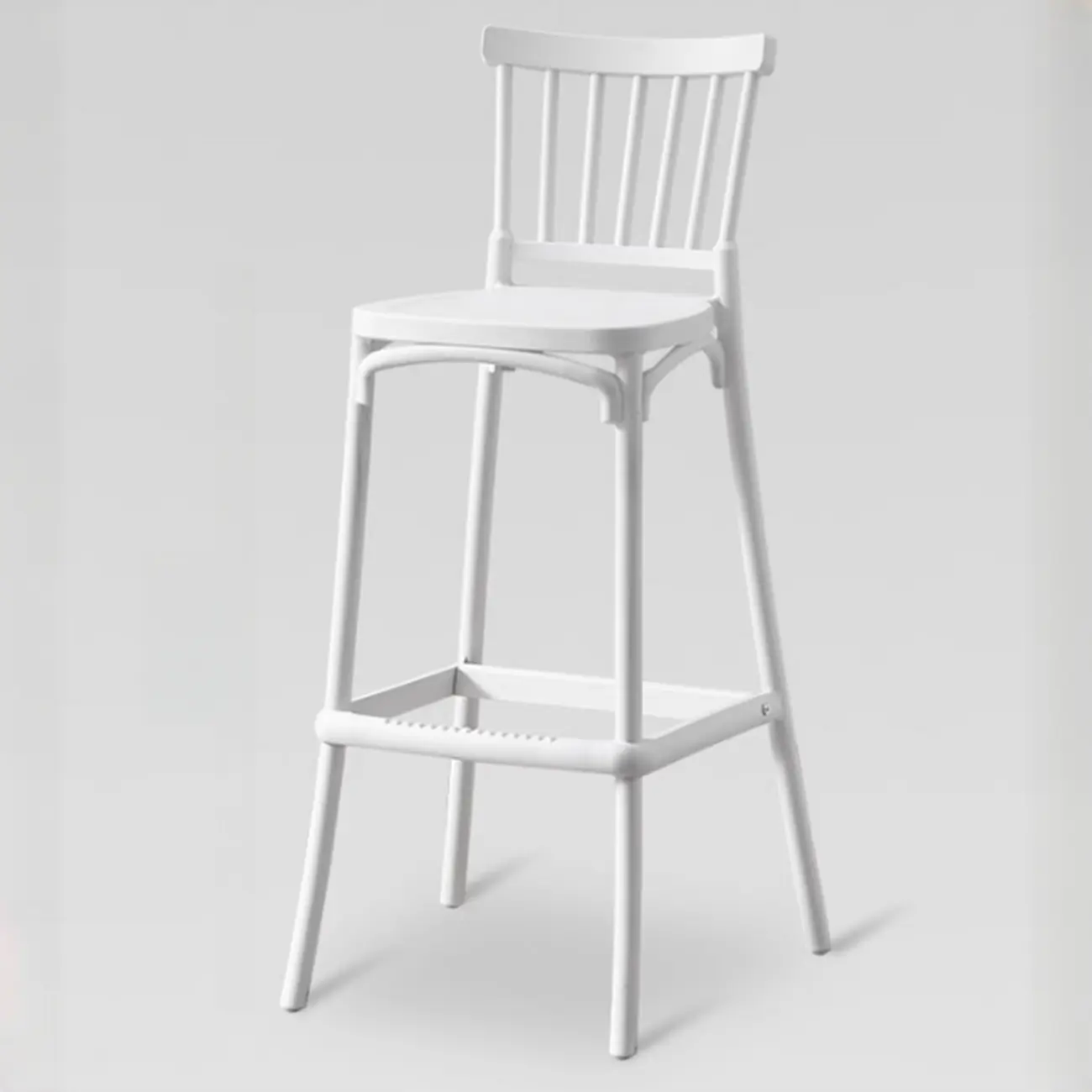 Modern Acrylic Square Counter Height Stools with Back