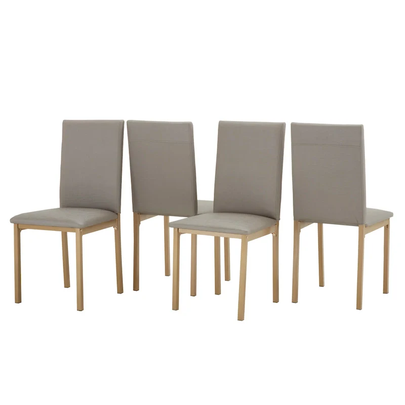 Darcy Faux Marble Top and Gold Dining Set by iNSPIRE Q Bold