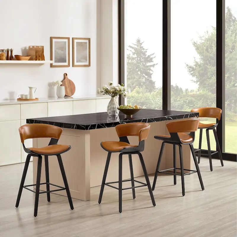 Modern Counter Height Barstool (Set of 4)