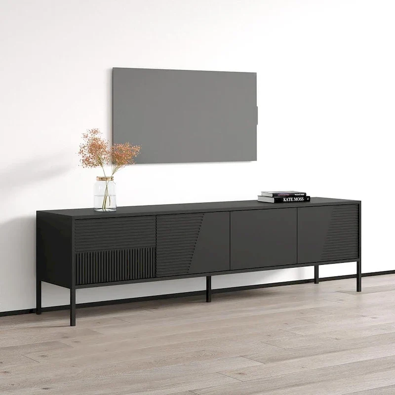 Modern TV Stand Console Cabinet – Fits Up to 85 TVs | 74.8 Wide