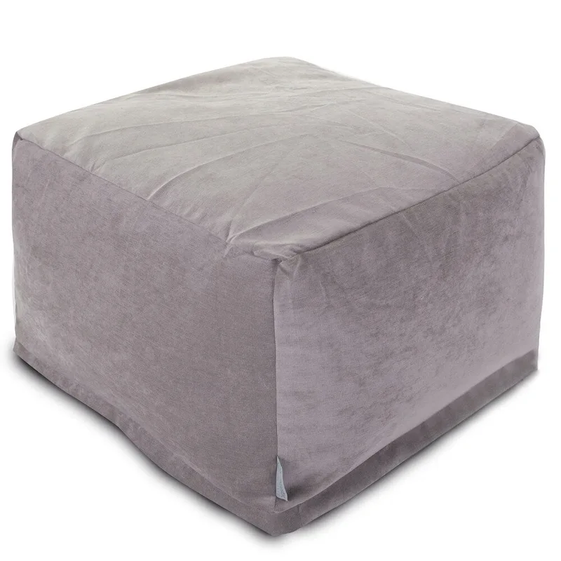 Velvet Pouf Ottoman – Round Footrest & Extra Seating