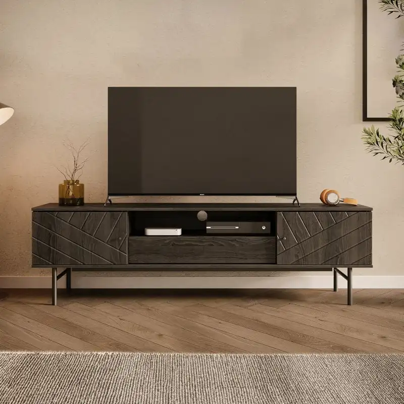 Studio London Amara 70.6 Media Console Oak Effect TV Stand