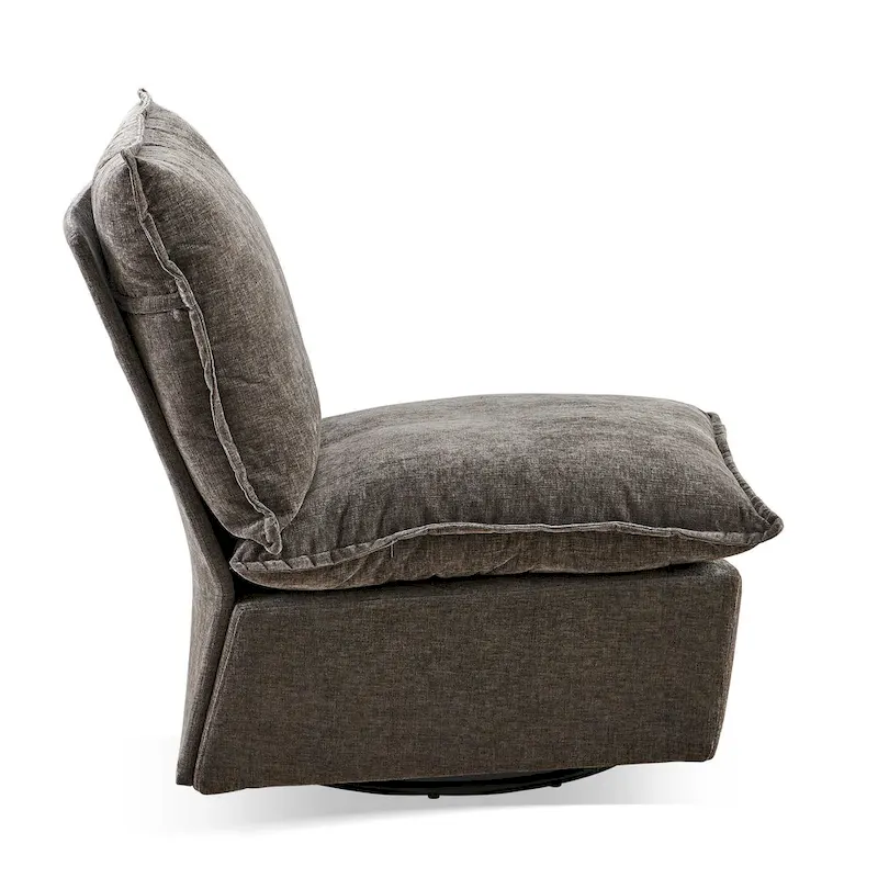 28.74  Chenille Upholstered 360 Swivel Rocking Chair