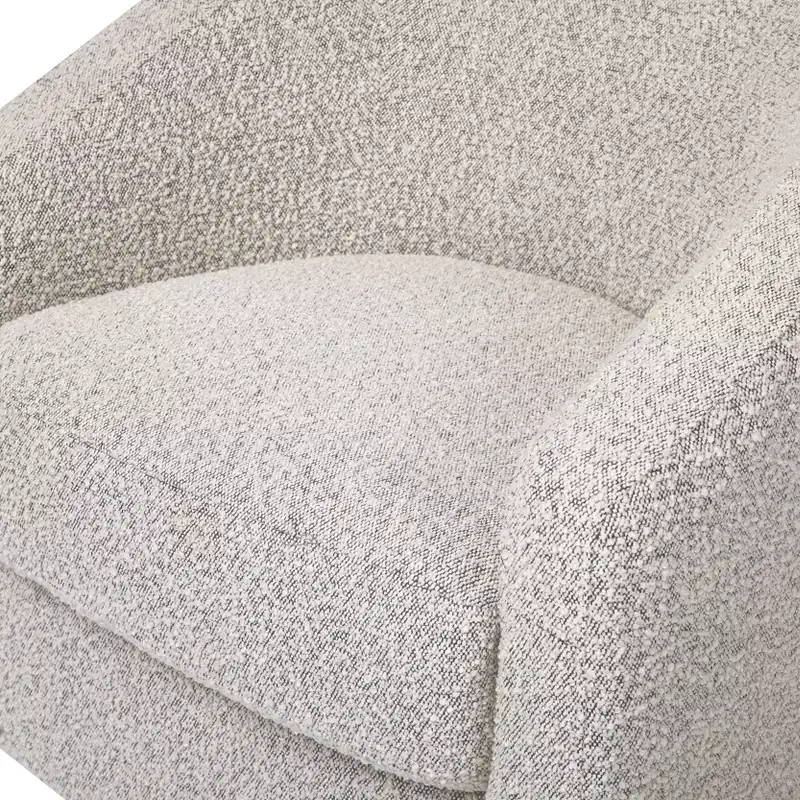 Swivel Glider Chair with 360° Rotation, Upholstered Seat, 30.5