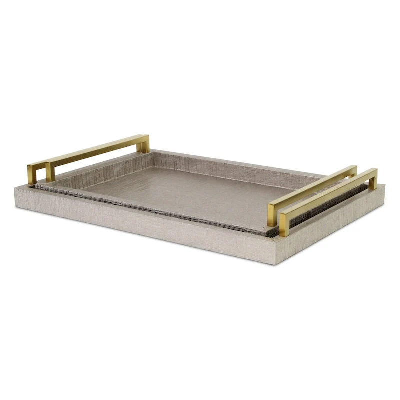 Lusan Black Vinyl Tray Set