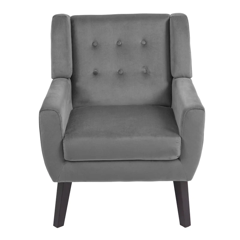Set of 2 Velvet Living Room Accent Chair Upholstered Armchair