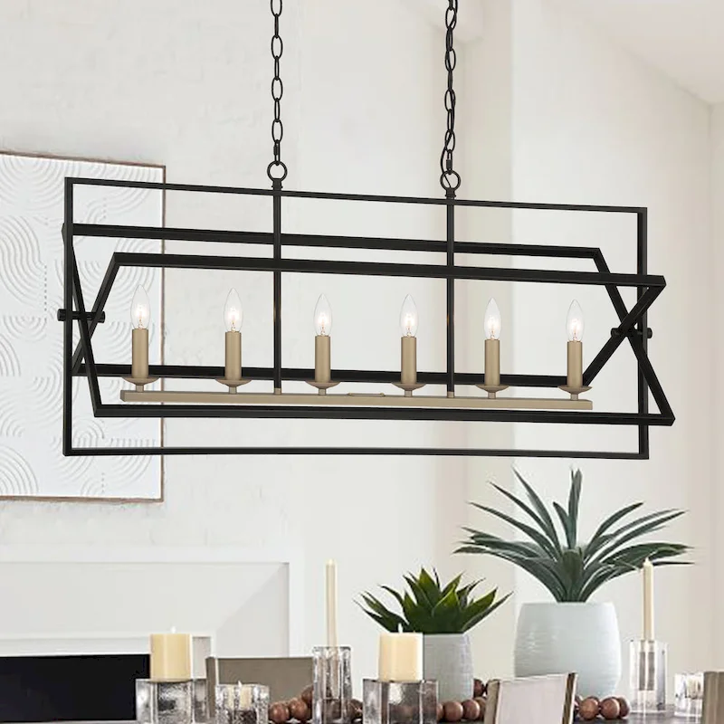 6 - Light Kitchen Island Pendant - 15.16 D*39.96 W*18.62 H