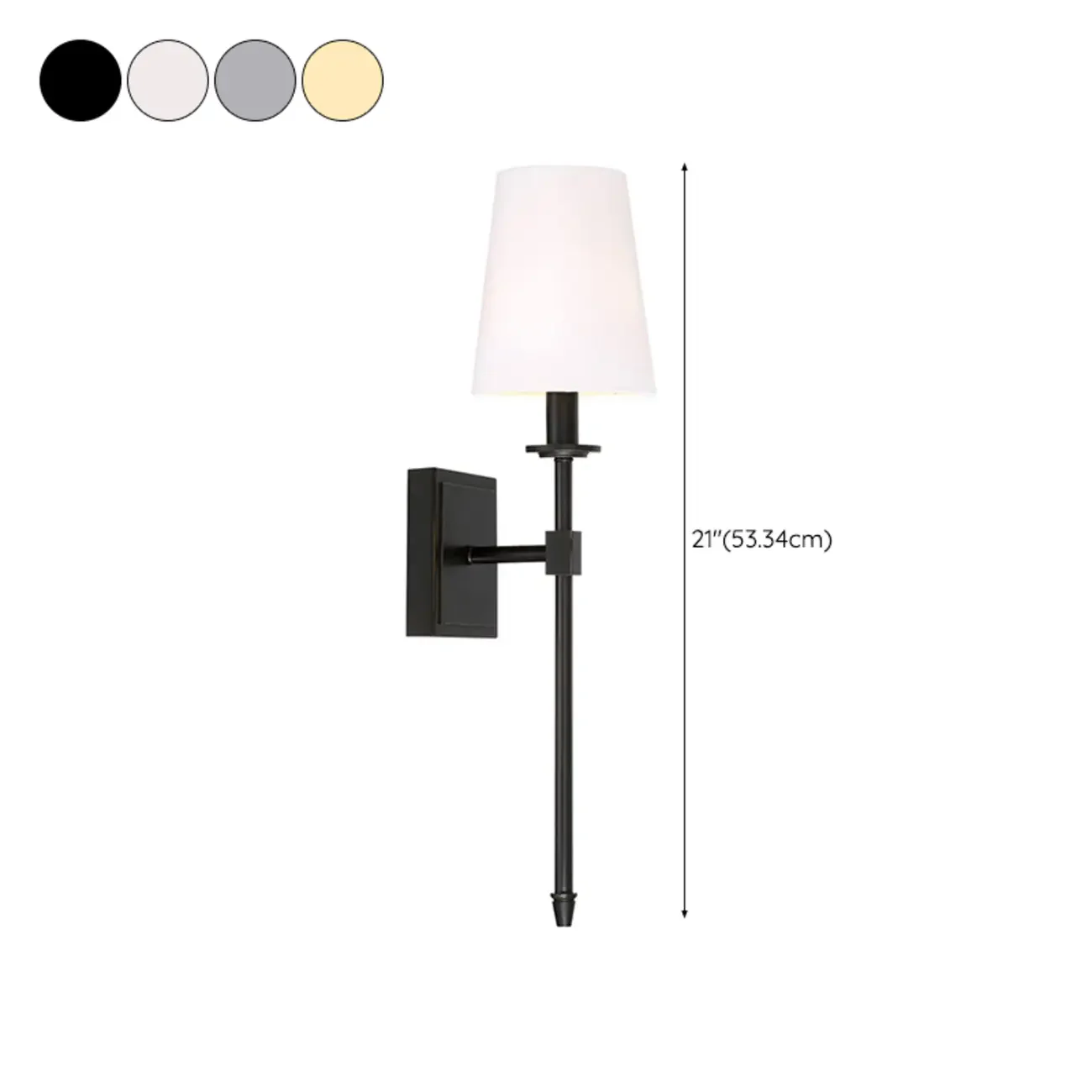 Cylinder Modern Bathroom Vanity Wall Lamps with Shade