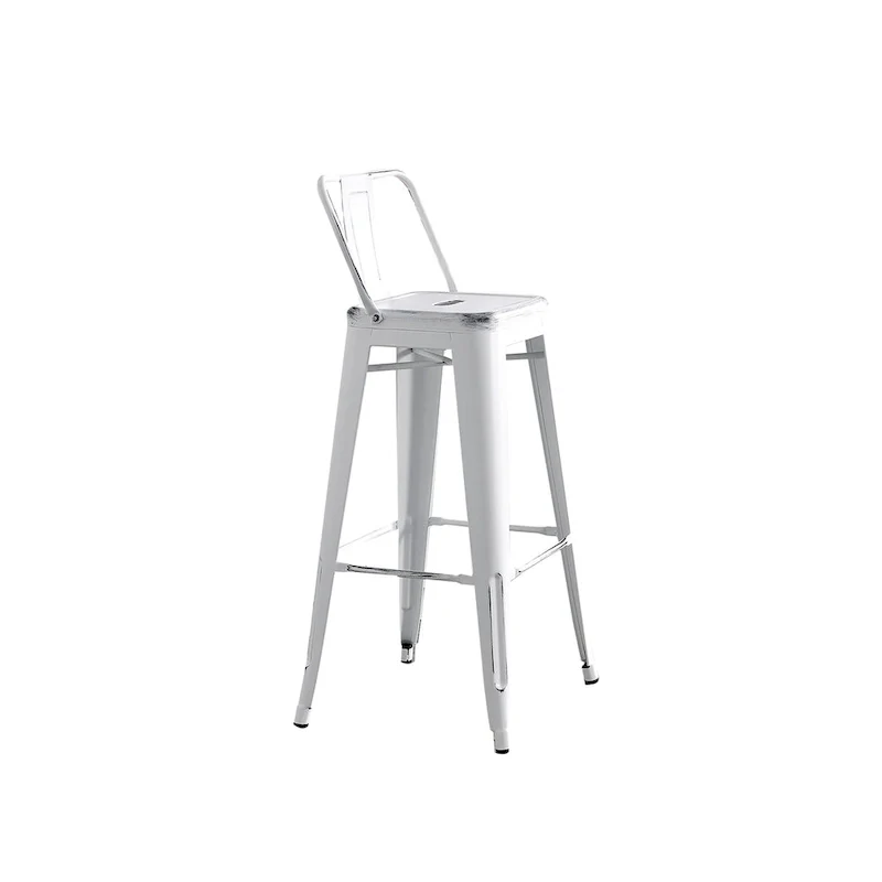 AC Pacific 30 Inch Metal Barstool Set of 2