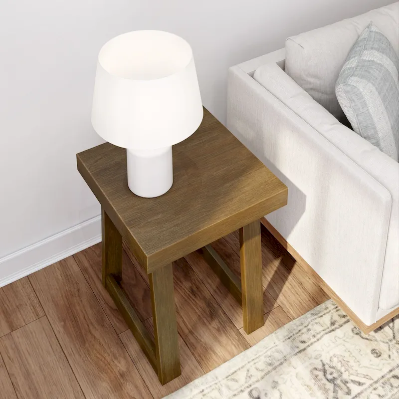 Plank and Beam Classic Square Side Table - 20.25