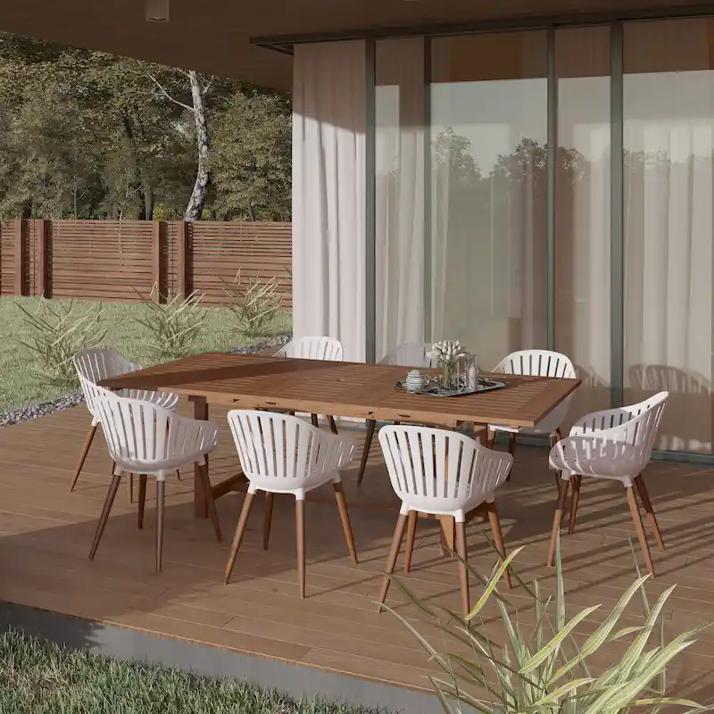 Amazonia 100% FSC Certified Wood Sant Louis Outdoor Patio Dining Set