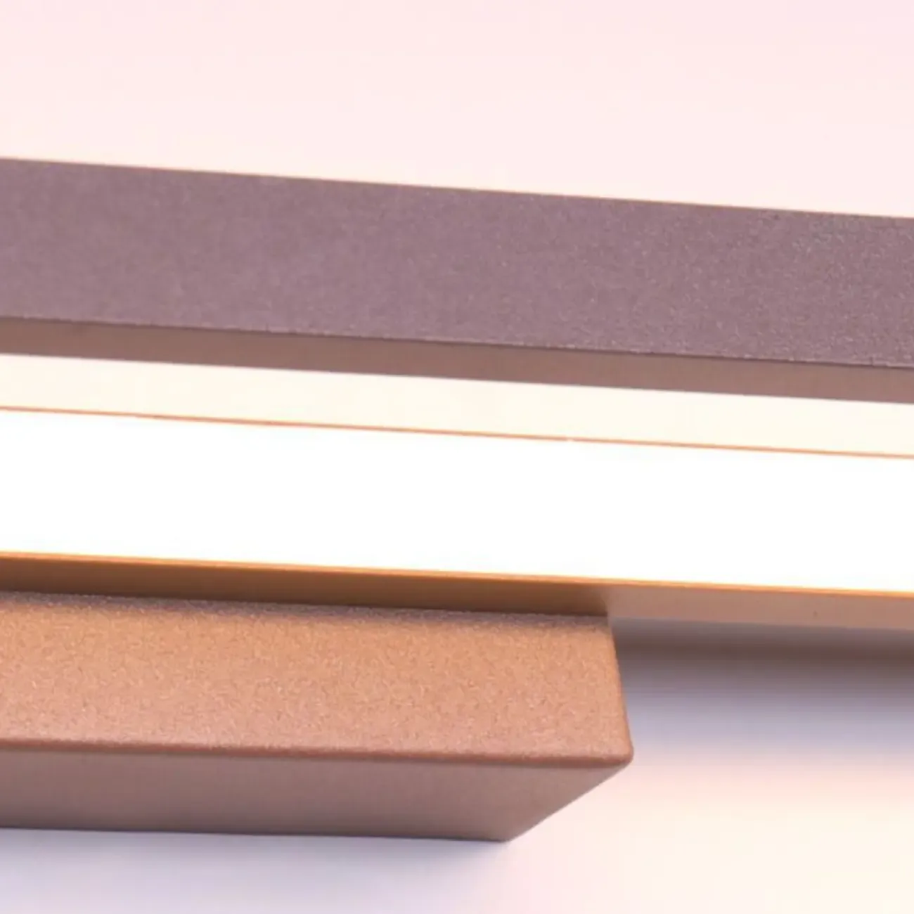 Modern Coffee Straight LED Bathroom Vanity Light in Hardwired