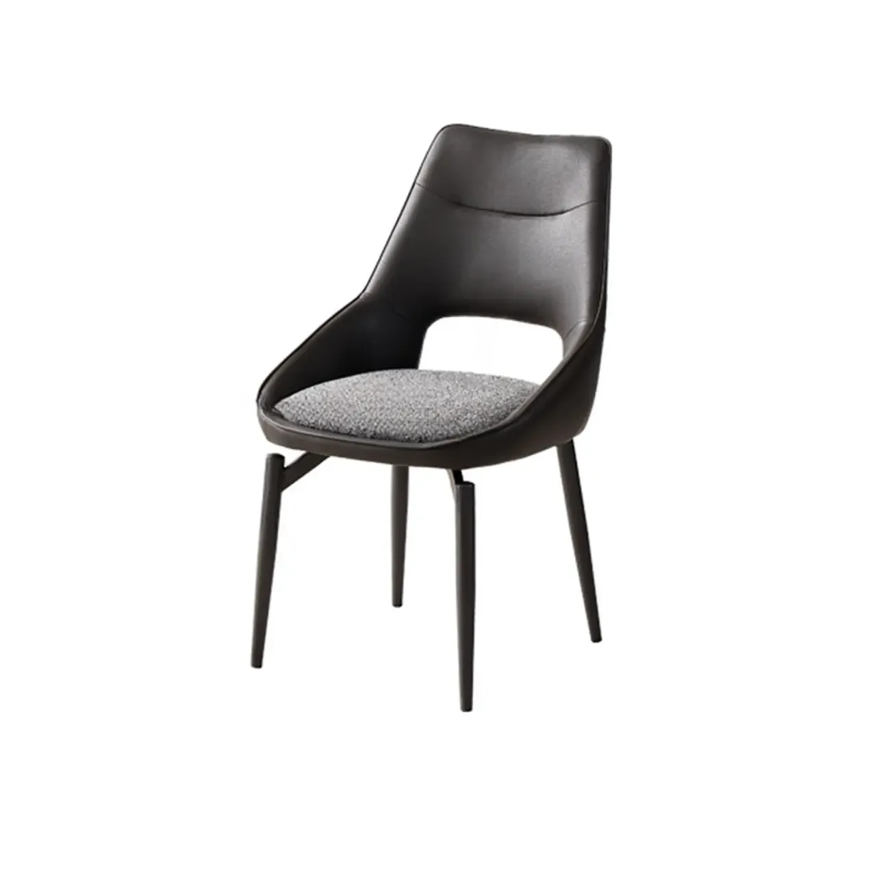 Modern Upholstered Open Back Armless Dining Chair