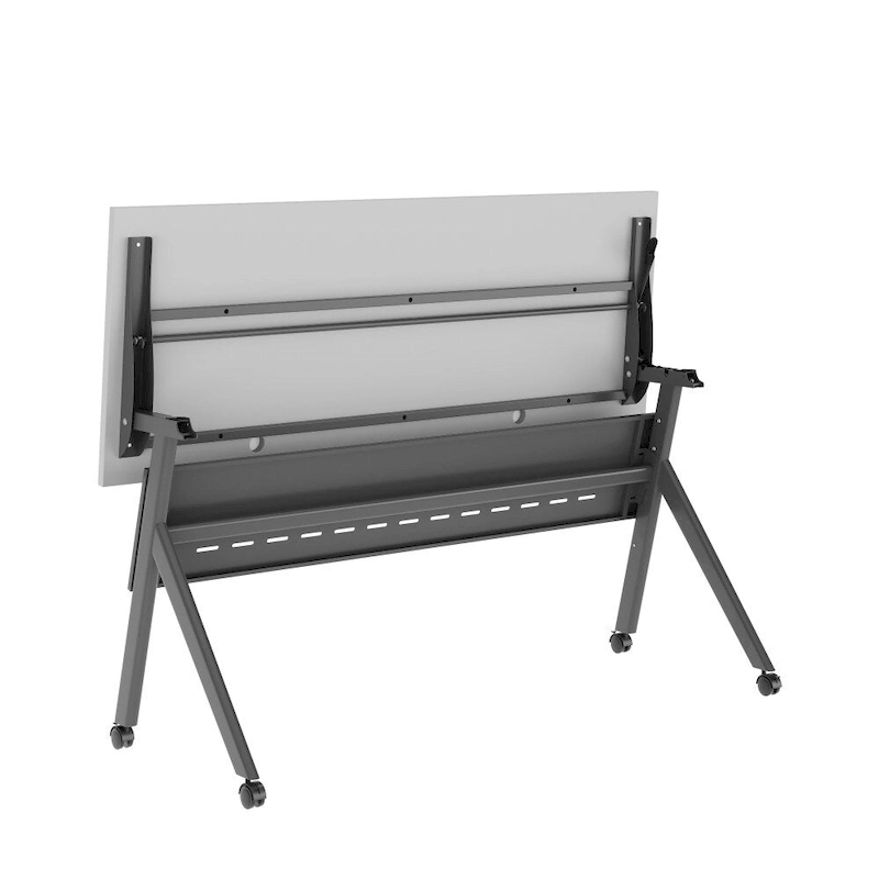 Commercial Nesting Flip Training Table with Steel Frame and Y-Legs - 23.5W x 60D x 30H