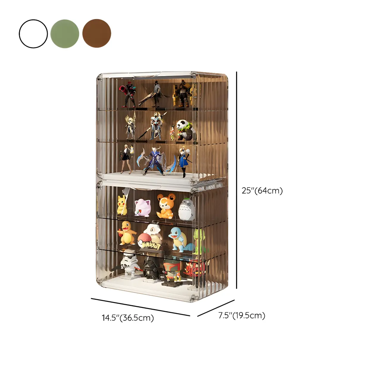 Living Room Stackable Clear Acrylic Display Cabinet