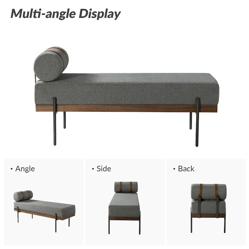 Damacio Entryway Bench with Removable Pillow