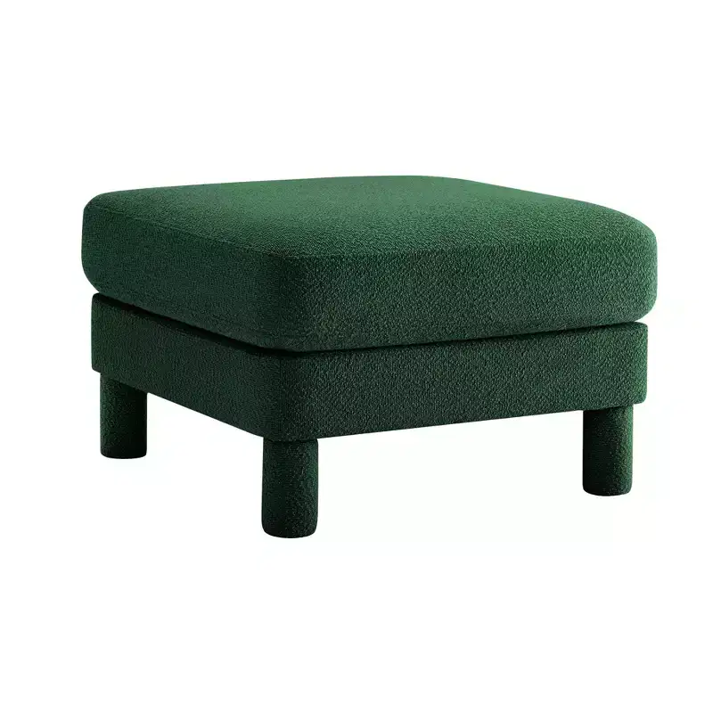 TUYOHW 19.7 Plush Footrest Ottoman,Soft Fabric Ottoman Module for Sectional Sofa,Wooden Frame Square Footstool for Living Room