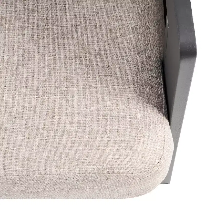 Christopher Knight Home Kailash Modern 50 Patio Aluminum Olefin Upholstered Loveseat