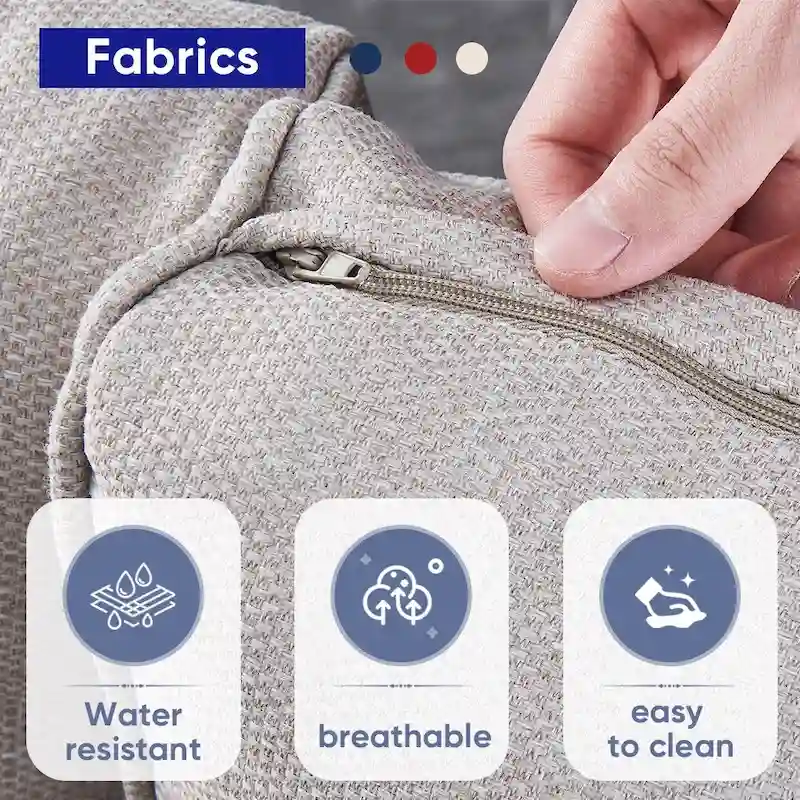 Patio Glider Rocking Chair with Sofa and Ottoman, Coffee Table - Brown