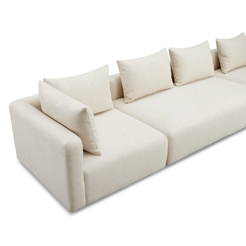 Hangover Cream Upholstered 145 Long Sofa
