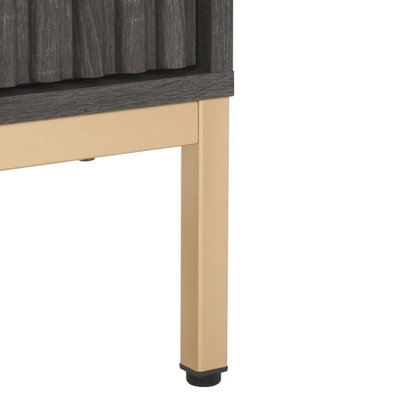 Alyse 2-Drawer 2-Shelf Entertainment Media Stand (Fits Up To 65  Flatscreen TV) - 60.4 In. x 15.6 In. x 24.8 In.