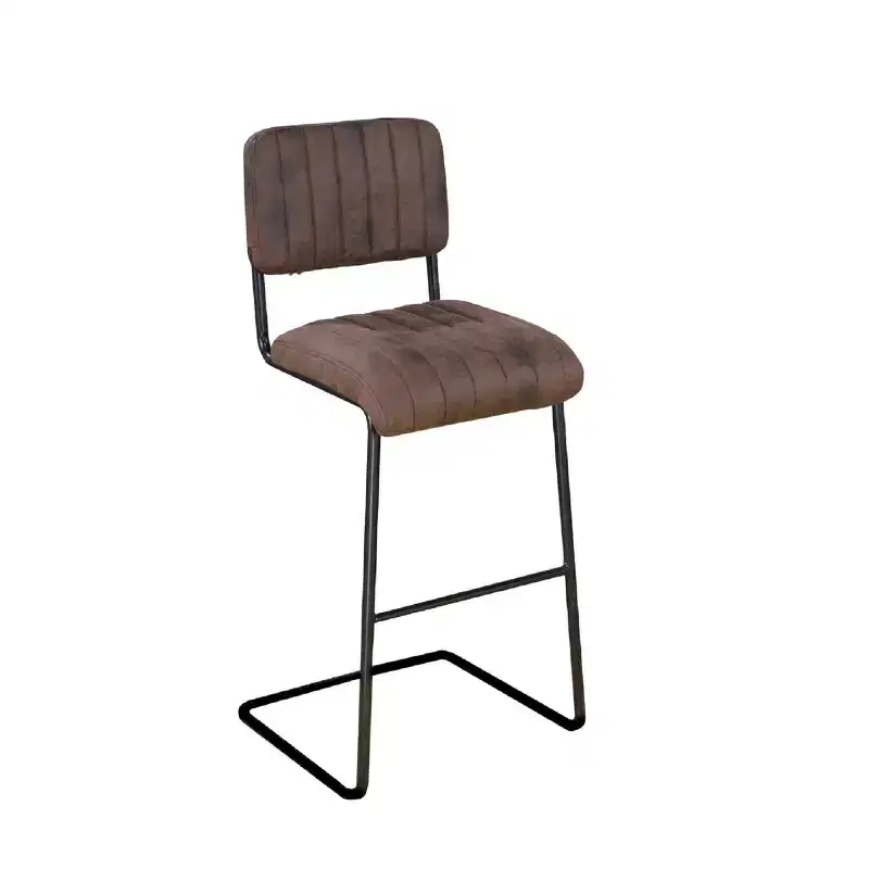 Brassex Set of 2 Damien Counter Height Barstools Brown