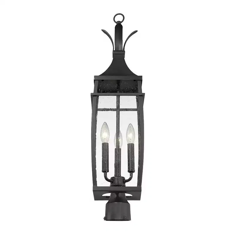 Savoy House Montpelier 3 - Light Post Light in Matte Black