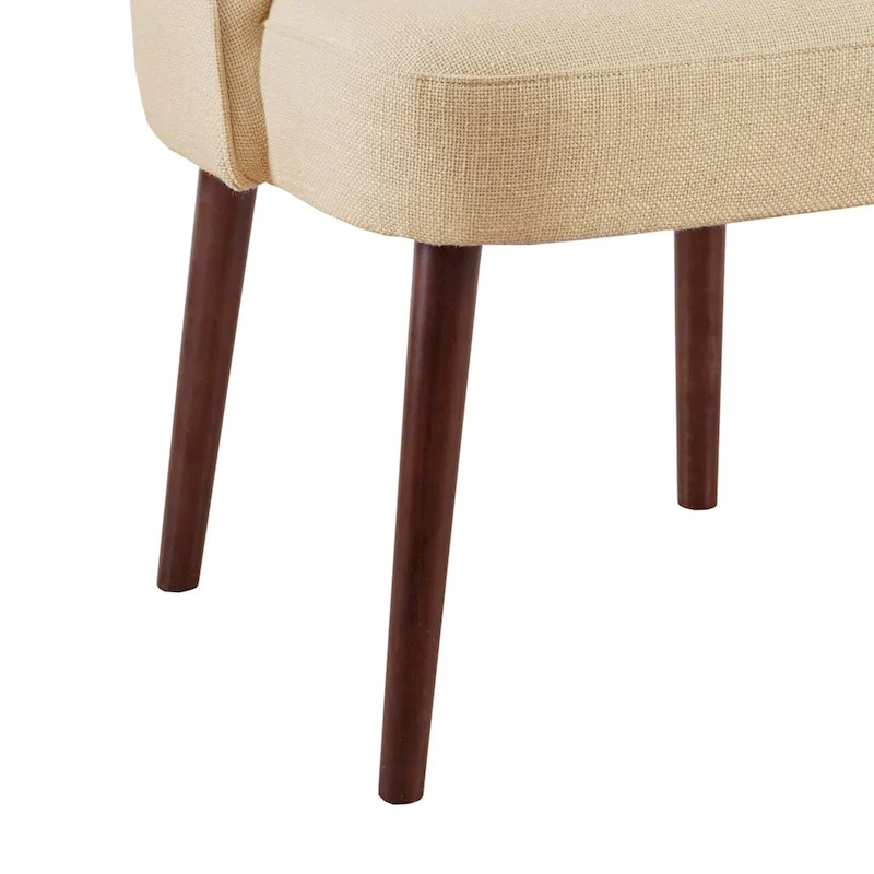 Natural round-back dining chair - 22.25 inches wide x 24.5 inches deep x 34.6 inches high