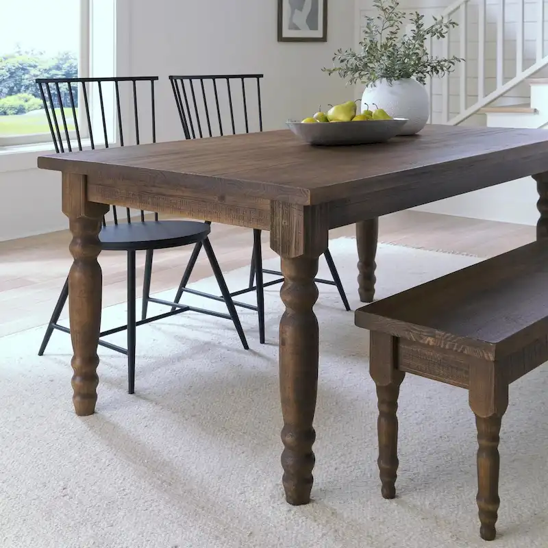 Grain Wood Furniture Valerie 63-inch Solid Wood Dining Table