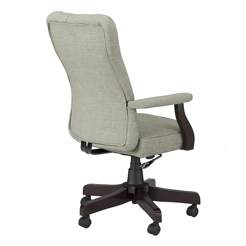 Key West High Back Tufted Office Chair with Arms by Bush Furniture