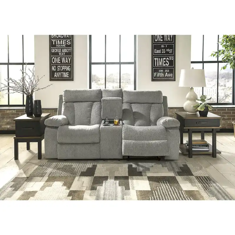 Signature Design by Ashley Mitchiner Gray 3-Piece Upholstery Package - 87  W x 40  D x 42  H