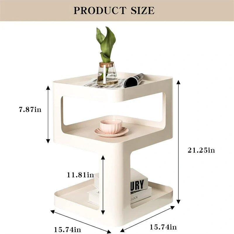 3 Tier Night Stands - 15.74D x 15.74W x 21.25H