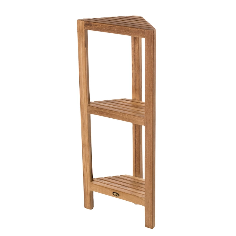 Teak Corner Shelf Fiji 36  (90cm) 3 tiers