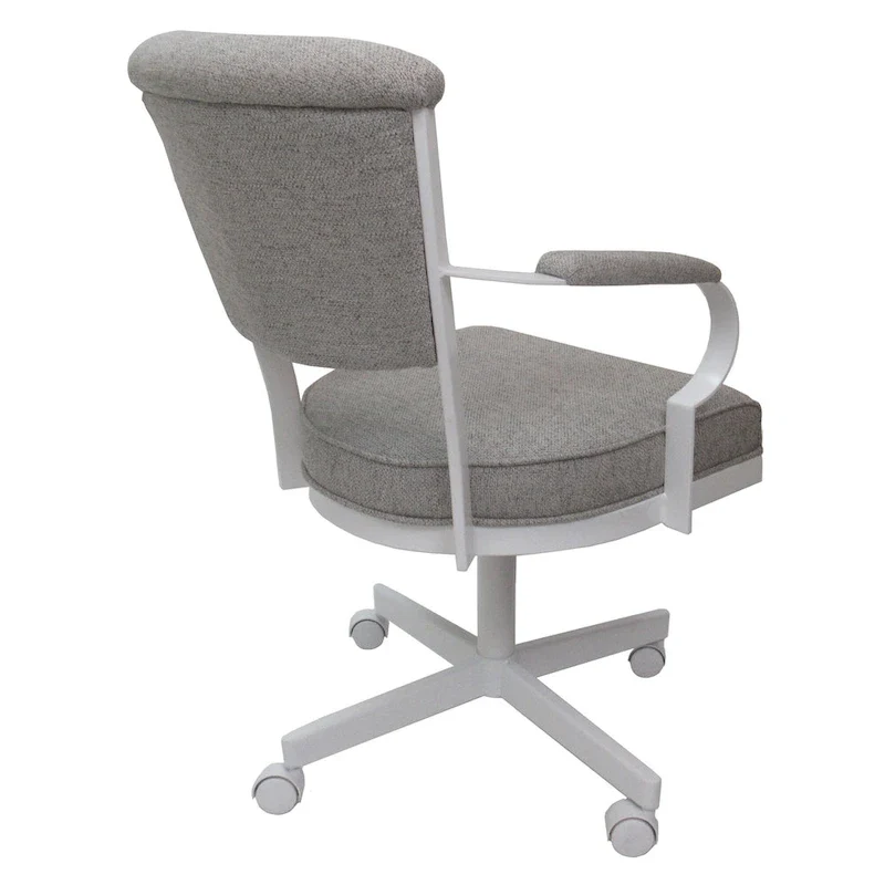 Miami Swivel Metal Caster Chair on Reading Base - 18 High Seat