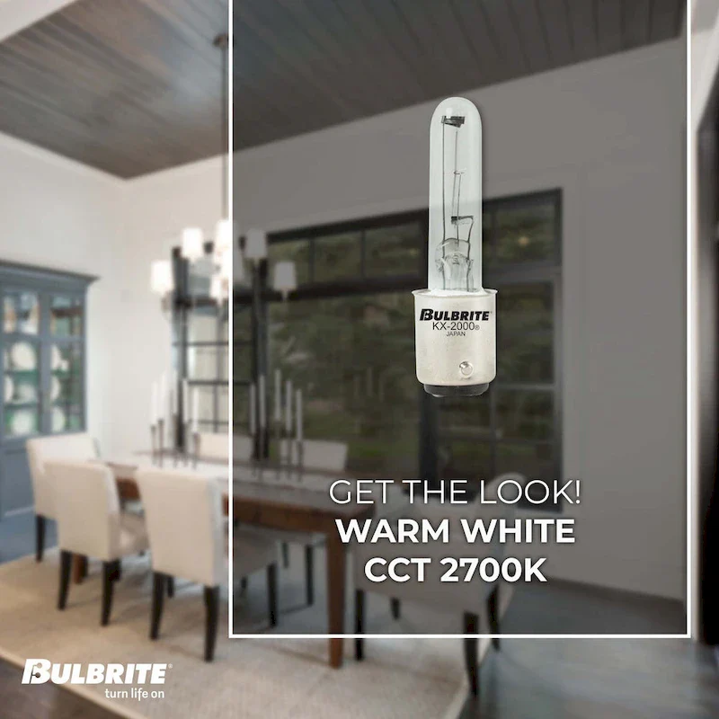 Bulbrite Pack of (2) Dimmable T3 Double-Contact Bayonet (BA15D) Krypton Bulb