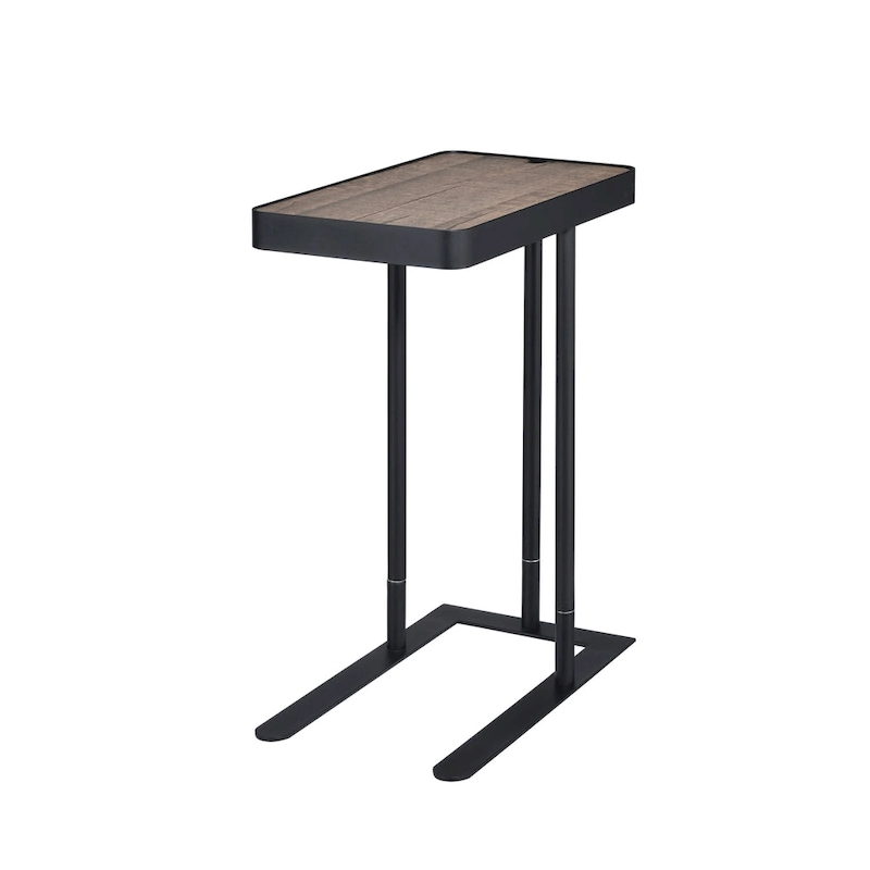 Schofield Industrial 20-inch Metal C-Shape Slide-open Top Side Table by Furniture of America