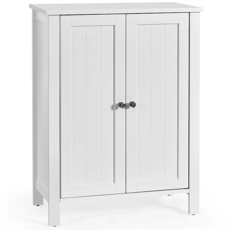 Wooden Bathroom Floor Cabinet Free Standing Storage Cabinet
