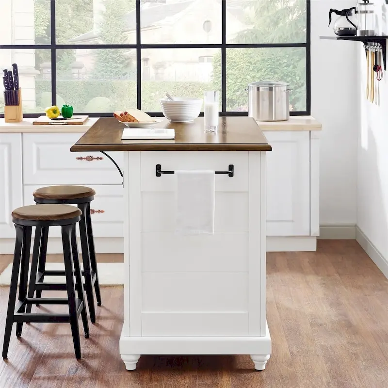 Avenue Greene Betty Kitchen Island with 2 Stools