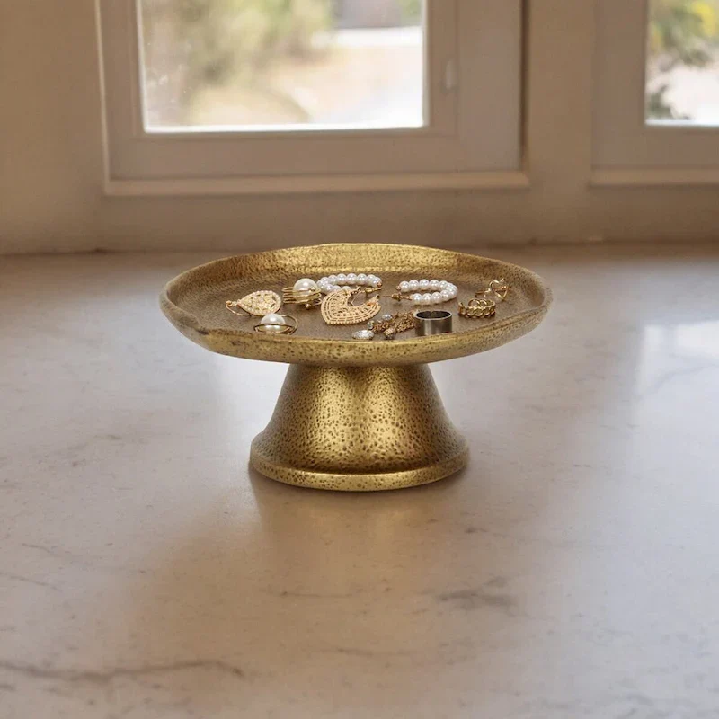 Khilov Golden Raised Cast Iron Dish