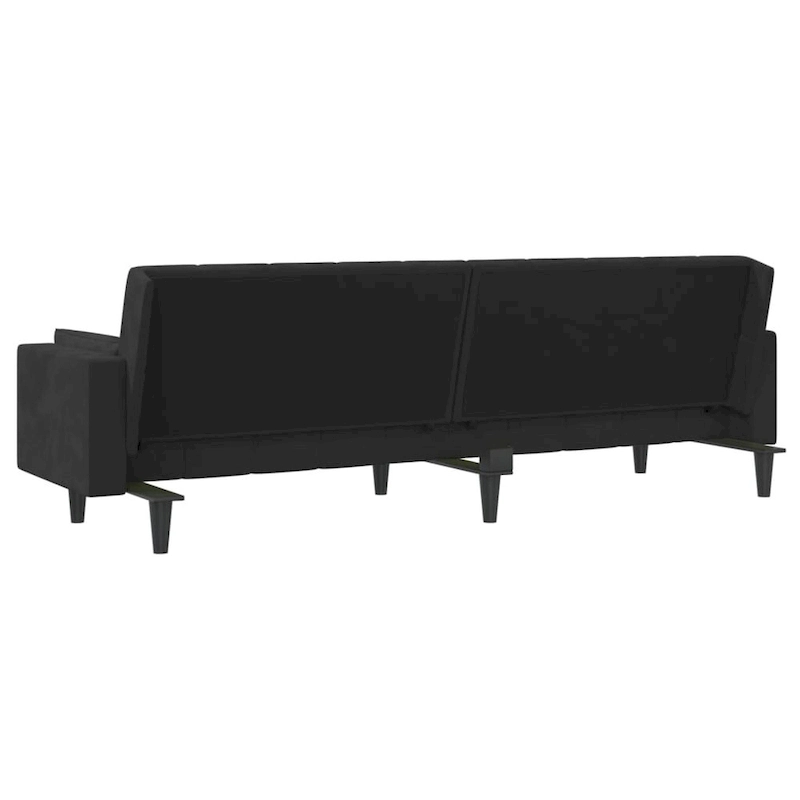 vidaXL 2-Seater Sofa Bed Upholstered Convertible Sleeper Sofa Couch Velvet - 86.6  x 33.3  x 27.2