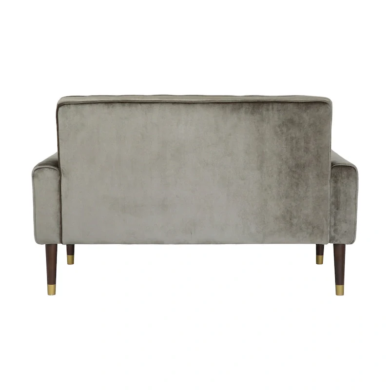 Harnett Tufted Velvet Tapered Leg Loveseat by Christopher Knight Home