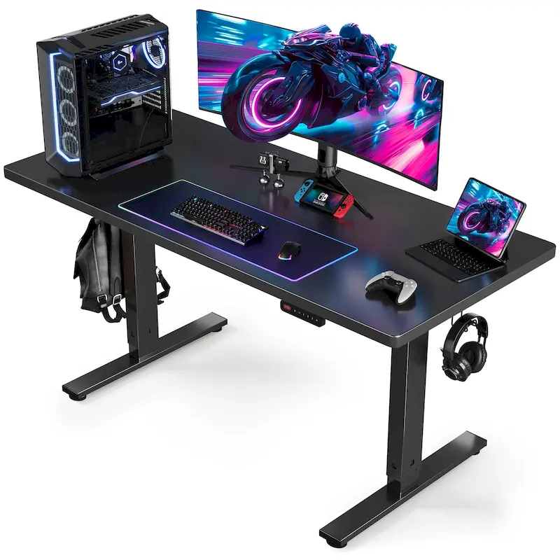 SIAGO 48 x 24 Inch Computer Desk Height Adjustable Electric Sit Stand Up Desk