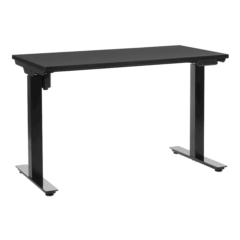 Walnut / White / Black Electric Height-Adjustable Standing Desk – Single