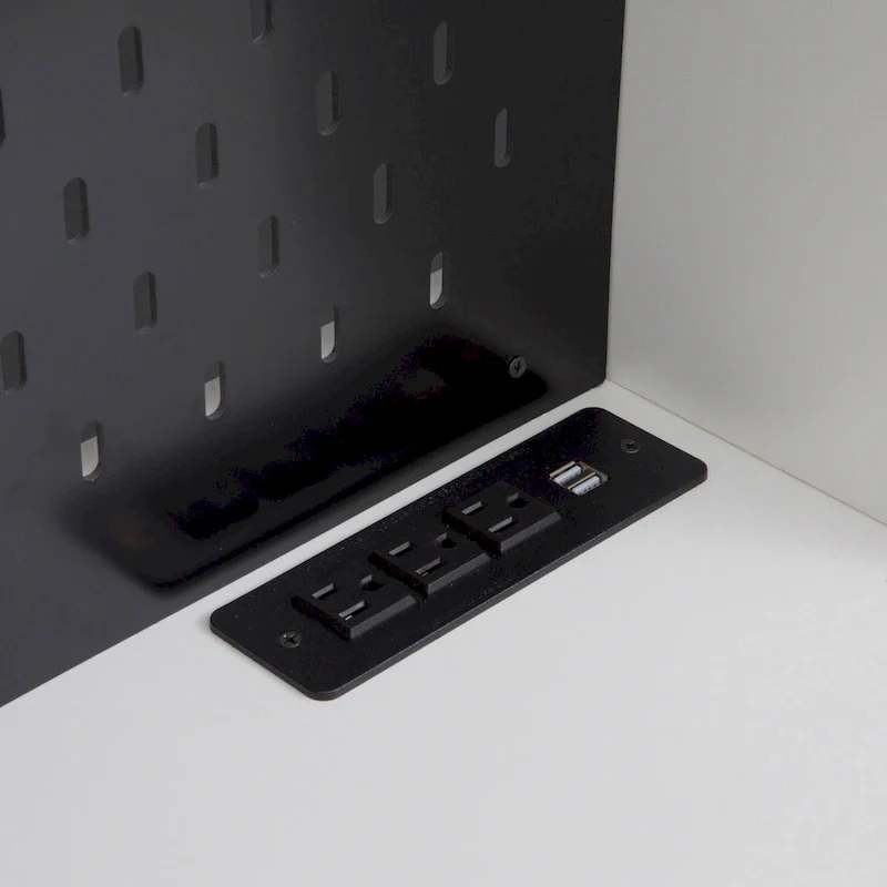 74  Kitchen Pantry Cabinet with Charging Station,Freestanding Buffet Cupboards Sideboard with Drawer,with Microwave Stand