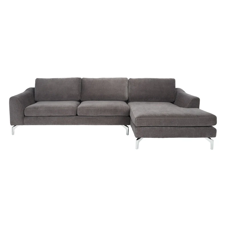Nicholsen Anthracite Grey Velvet Sofa