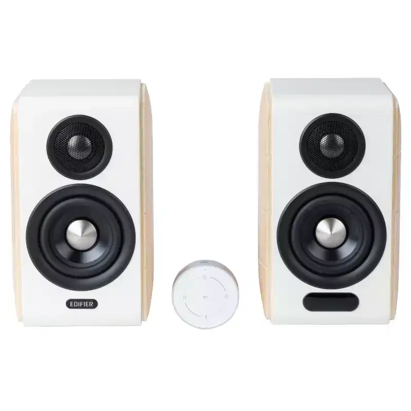 Edifier 88-Watt Continuous-Power Amplified Bluetooth Hi-Fi 2.0 Bookshelf Speaker System with Sub Out and Remote, S880DB MKII, 2 Count