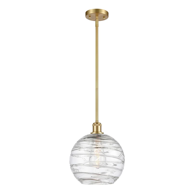 Innovations Lighting Athens Deco Swirl - 1 Light 10  Stem Hung Mini Pendant